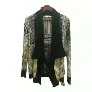 Staring at  Stars Intarsia Aztec Drape Cardigan